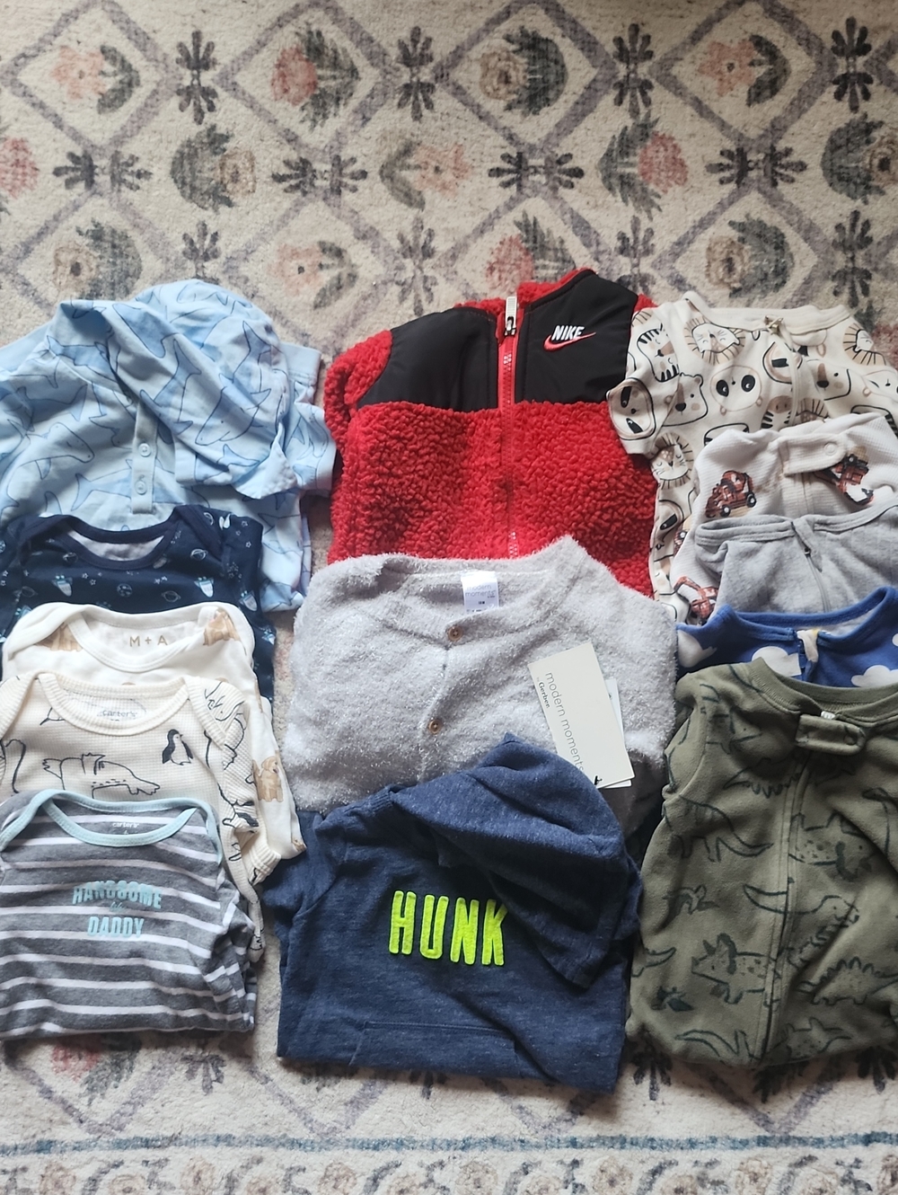 Nike, Carters, M+ A, and more Clothing Bundle Lot 13 pc 6 to 18M